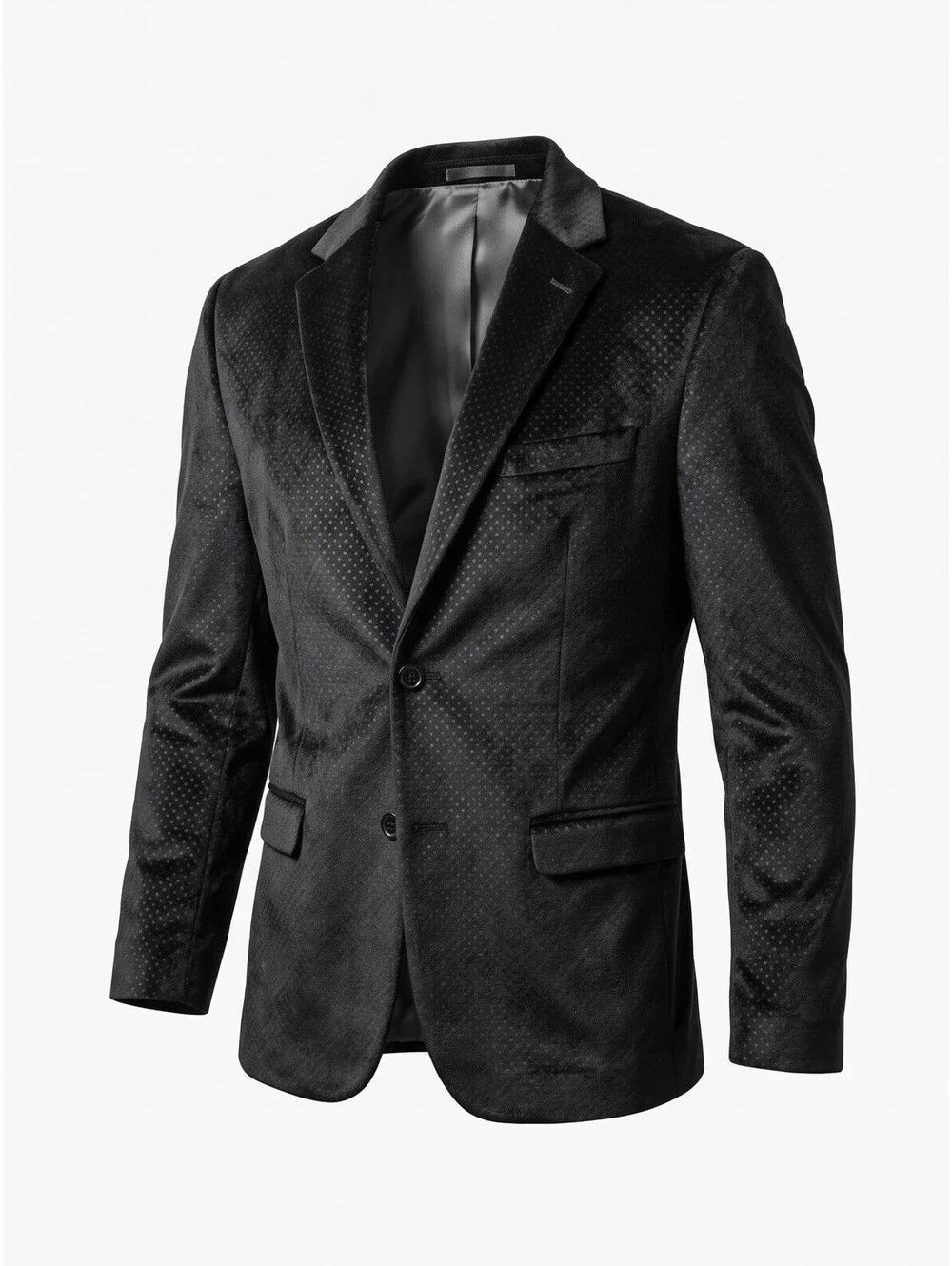 Soul of London Blazer Men’s 42R Black Velvet Sport Coat Jacket Lined